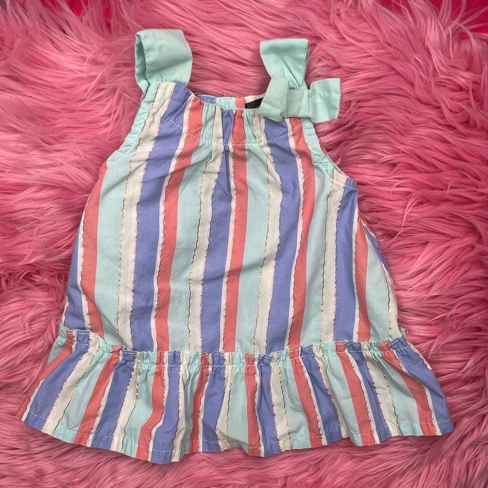 Picapino striped dress Size 6/9 months #1371